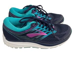 Brooks Addiction 13 Women's Running Shoes Navy‎ Teal Purple Size 9 1202531B456